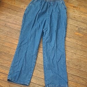 Chic denim pull on pants
